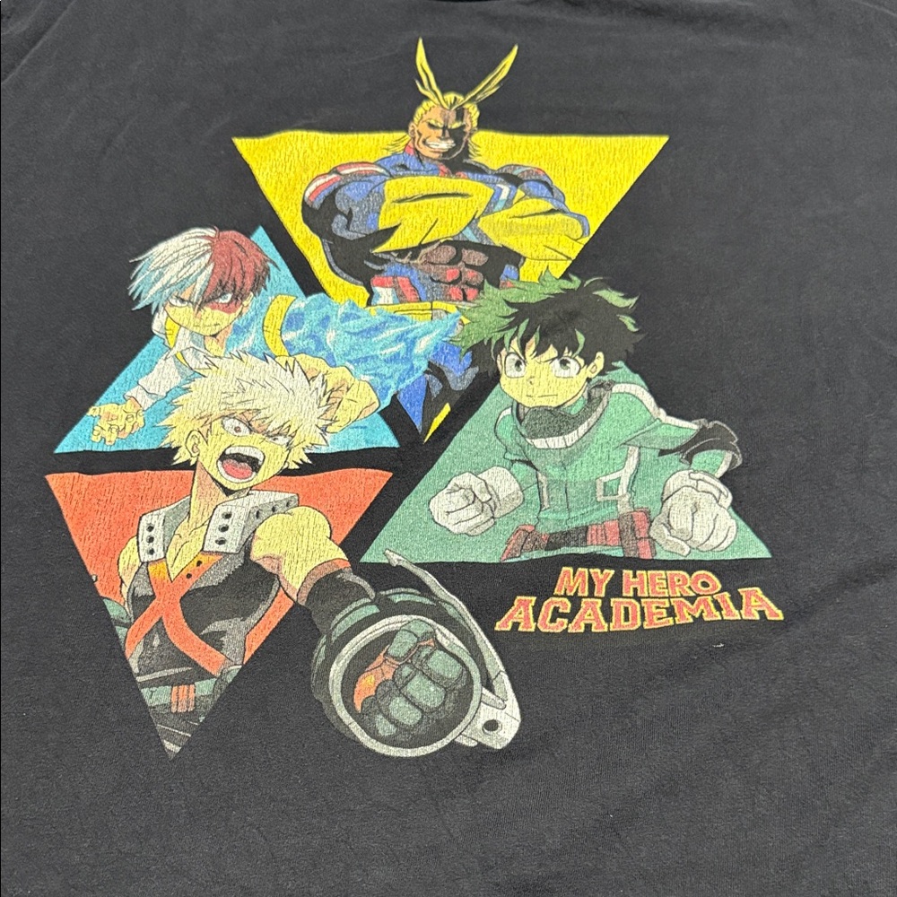 My Hero Academia Kids' Short Sleeve Graphic Tee - Black